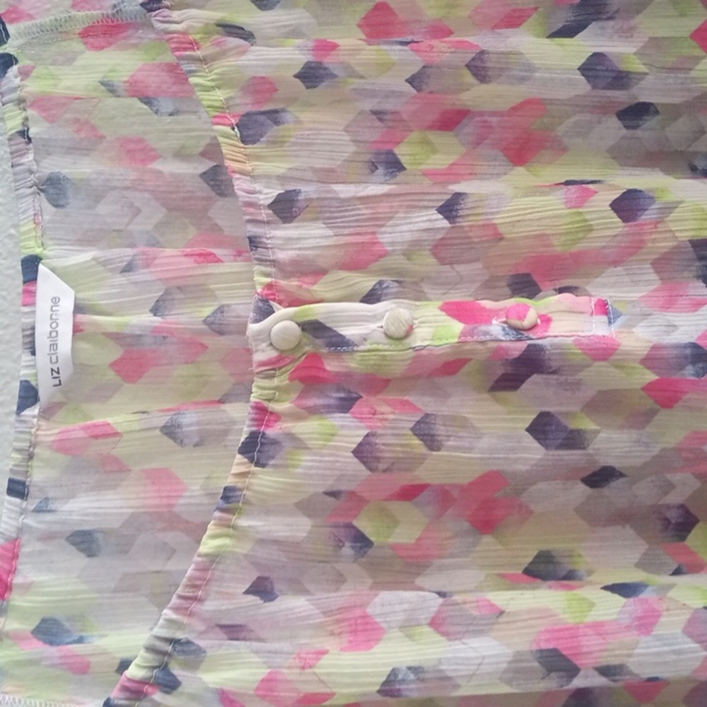 Colorful sheer blouse - Picture 2 of 4